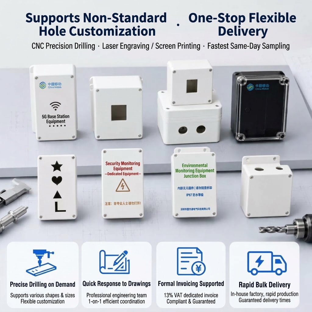 Precision Drilling and Custom Inscription Samples for Security & Telecom