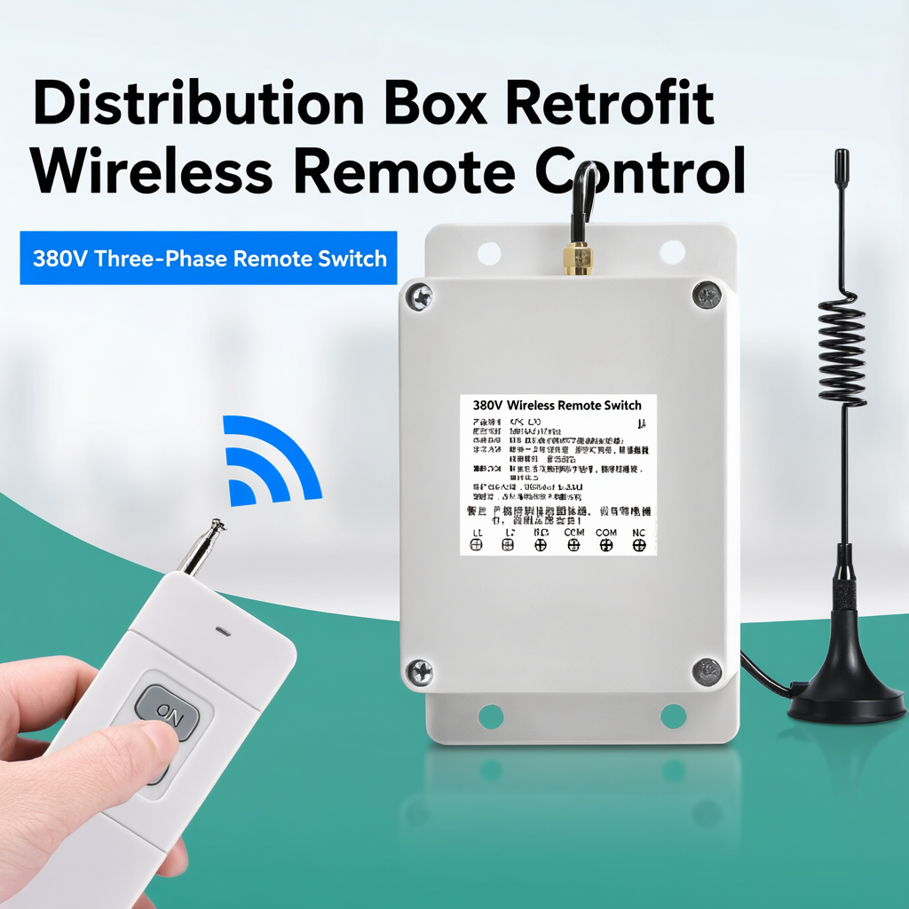 KGS-A70 Industrial 380V / 220V Wireless Remote Control Switch & Distribution Box Retrofit Module