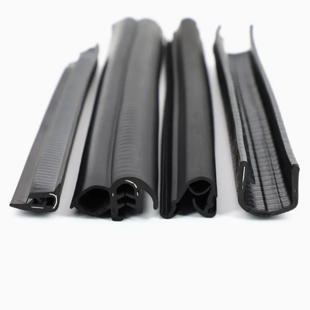 Cross-Sectional Configurations of Co-Extruded EPDM Enclosure Gaskets with Segmented Steel Clip Cores