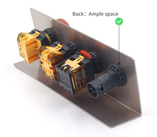 Control Panel Rear View Comparison - Ample Enclosure Space