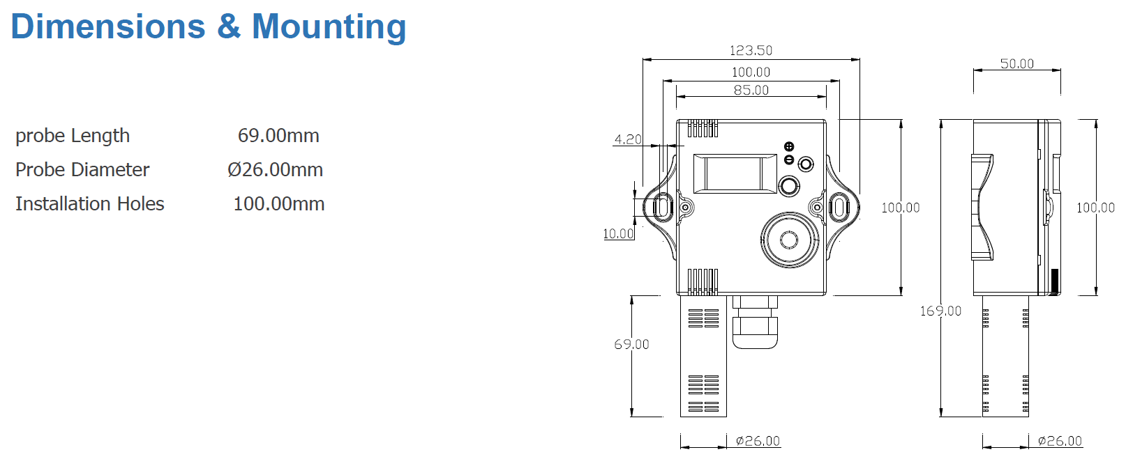 TKG-CO Comprehensive Technical Specifications Table